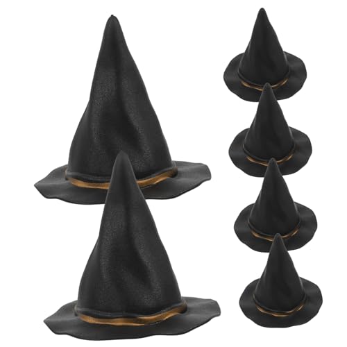 CAXUSD 6 Stücke Halloween Tiny Hüte Hexen Hut Für Wein Flasche Prop Party Dekorationen CAXUSD 6 Stücke Halloween Tiny Hüte Hexen Hut Für Wein Flasche Prop Party Dekorationen von CAXUSD