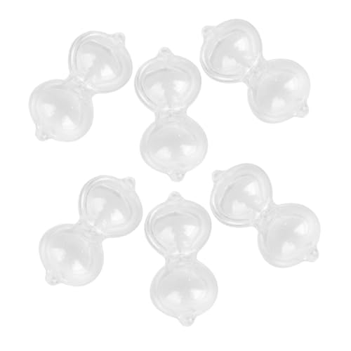 CAXUSD 6St Mini -Sandglas süße Küchentimer Zeitschaltuhr für süßer Küchentimer Netter Timer sanduhr für sanduhr schlüsselanhänger Sanduhr- Schmuckwerkzeuge Plastik Weiß von CAXUSD