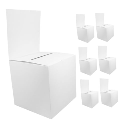 CAXUSD 7 Stück Teiliges Spendenbox aus Karton mit Einschubslot für Vorschläge und Spenden für Fundraising und Veranstaltungen um Beiträge Einfach zu Sammeln CAXUSD 7 Stück Teiliges Spendenbox aus Karton mit Einschubslot für Vorschläge und Spenden für Fundraising und Veranstaltungen um Beiträge Einfach zu Sammeln von CAXUSD