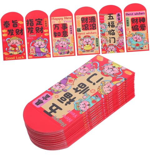 CAXUSD 72 Stück Rote Umschläge Jahr Des Pferdes Dicke Papier Hongbao mit Festlichem Muster für Chinesisches Neujahr Frühlingsfest und Familienfeiern CAXUSD 72 Stück Rote Umschläge Jahr Des Pferdes Dicke Papier Hongbao mit Festlichem Muster für Chinesisches Neujahr Frühlingsfest und Familienfeiern von CAXUSD