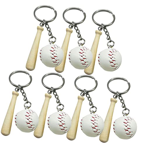 CAXUSD Autodekoration 7St Baseball-Schlüsselanhänger Mini-Geschenke Schlüsselanhänger zum Aufhängen Schlüsselringe Schlüsselbund Sport-Souvenirs Partyzubehör zum Thema Baseball hängend von CAXUSD