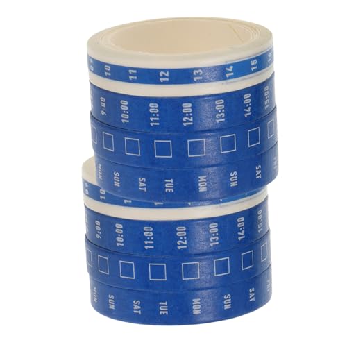 CAXUSD 8 Rollen Zeitmanagement Washi Tape Bunte Scrapbooking Sticker Wiederablösbar für DIY Planer Wochenplan Zeitachsen Büro Schule und Zuhause Kreative Klebebänder Zufällige Farbe CAXUSD 8 Rollen Zeitmanagement Washi Tape Bunte Scrapbooking Sticker Wiederablösbar für DIY Planer Wochenplan Zeitachsen Büro Schule und Zuhause Kreative Klebebänder Zufällige Farbe von CAXUSD