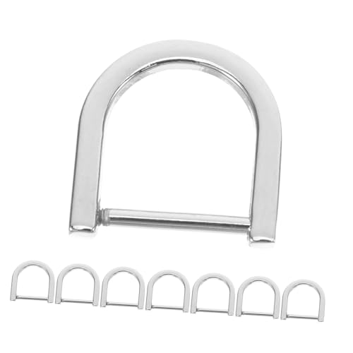 CAXUSD 8 Stück Teiliges D Ring Buckle aus Zinklegierung Abnehmbare Schraub D Ringe für Taschen Schlüsselanhänger und DIY Lederprojekte Silber Durchmesser CAXUSD 8 Stück Teiliges D Ring Buckle aus Zinklegierung Abnehmbare Schraub D Ringe für Taschen Schlüsselanhänger und DIY Lederprojekte Silber Durchmesser von CAXUSD
