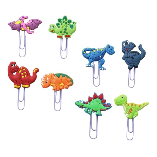 CAXUSD 8Stücke Dinosaurier Büroklammern Niedliche Cartoon Paperclips Dekorative Büroklammern für Schule und Büro Lustige Lesezeichen Clips für Dokumente und Notizen CAXUSD 8Stücke Dinosaurier Büroklammern Niedliche Cartoon Paperclips Dekorative Büroklammern für Schule und Büro Lustige Lesezeichen Clips für Dokumente und Notizen von CAXUSD