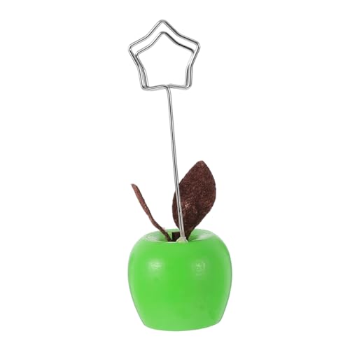 CAXUSD Apple Message Ordner Hinweisclip Ständer Für Fotoclips Briefbeschwerer Für Schreibtischfrauen Foto-display-clip Hochzeit Büroklammern Süße Memo-clips Bildhalter Bildclip Holz Green von CAXUSD