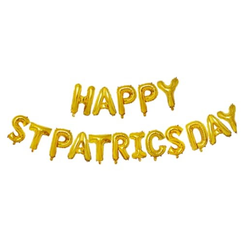 CAXUSD Feiertags-luftballons-kollektion Latex-luftballons Zum St. Patricks Day Buchstaben Wiederverwendbare Party-dekorationen Aluminiumfolie von CAXUSD