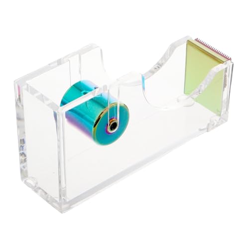 CAXUSD Bandhalter Bürobedarf Klebeband Dispenser Klebeband Aufbewahrung Rutschfester Halter Klebebandspender für Schreibwaren Transparenter Klebebandabroller für das Büro Metall CAXUSD Bandhalter Bürobedarf Klebeband Dispenser Klebeband Aufbewahrung Rutschfester Halter Klebebandspender für Schreibwaren Transparenter Klebebandabroller für das Büro Metall von CAXUSD