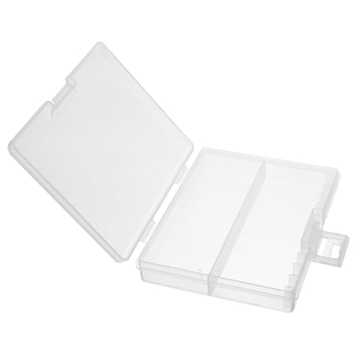 CAXUSD Batterie Aufbewahrungsbox Transparent Robust Fächer Aaa Batterien Organizer Sortierbox Langlebig für Zuhause Büro Unterwegs Einfach Zugänglich von CAXUSD