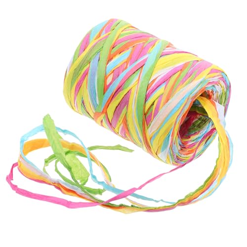 CAXUSD Buntes Papierband Farben DIY Bastelband Geschenkband Raffia Papierseil für Geschenkverpackung Bouquet Dekoration Arbeiten Kindergarten Kunstbereich CAXUSD Buntes Papierband Farben DIY Bastelband Geschenkband Raffia Papierseil für Geschenkverpackung Bouquet Dekoration Arbeiten Kindergarten Kunstbereich von CAXUSD