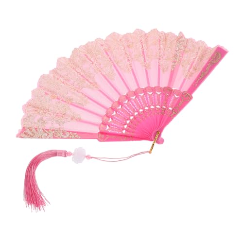 CAXUSD Chinesischer Faltfächer aus Robustem Material mit Traditionellem Wolkenmotiv Handlicher Klappfächer für Hochzeiten Tanz und Partys Leicht und Tragbar für Dekorationen von CAXUSD