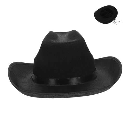 CAXUSD Cowgirl Hut für Damen Verstellbarer Western Party Hut aus Vliesstoff für Kostümpartys und Bühnenaufführungen Leicht und Tragbar für Altersgruppen von CAXUSD
