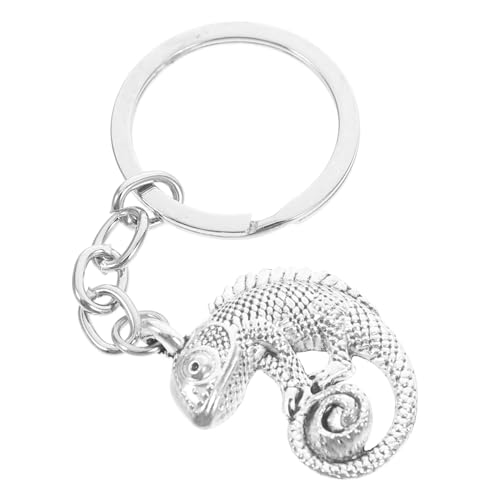 CAXUSD Eidechsen-Schlüsselanhänger Taschenanhänger Halter tierischer Schlüsselanhänger auto dekoration schlüsselanhänger Auto-Schlüsselanhänger Schlüsselbund Zinklegierung Silver von CAXUSD