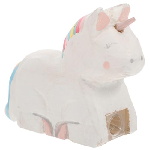 CAXUSD Einhorn-bleistiftspitzer Bleistiftspitzer in Der Hand Kinderschreiberzubehör Mini -bleistiftschärfer Bleistiftspitzer Für Den Schreibtisch Handbleistiftspitzer Metall Weiß von CAXUSD