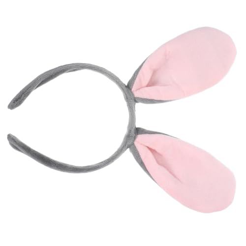 CAXUSD Flauschiges Hasenohren Haarband Verstellbar für Erwachsene und Braunes Bunny Ohr Kostüm Stirnband Bequemes Niedliches Party accessoire für Ostern Cosplay und Maskerade von CAXUSD
