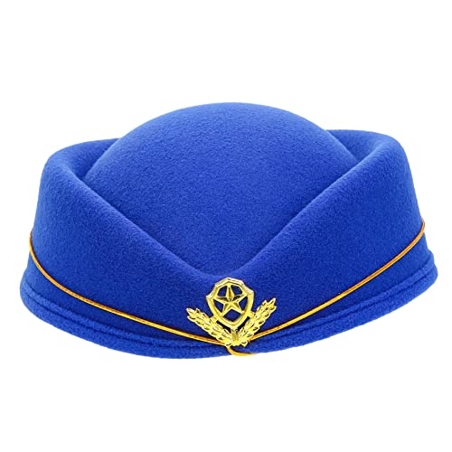 CAXUSD Wollmütze Stewardessenhut Flugbegleitermütze Cosplay Hut Elegantes Design Klassisch Warm Tragen CAXUSD Wollmütze Stewardessenhut Flugbegleitermütze Cosplay Hut Elegantes Design Klassisch Warm Tragen von CAXUSD