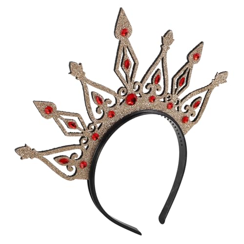 CAXUSD Goldene Prinzessin Krone Haarreif für Mädchen Komfortables Stirnband mit Elegantem Haarschmuck Vielseitig für Geburtstag Hochzeit Party und Festliche Anlässe von CAXUSD