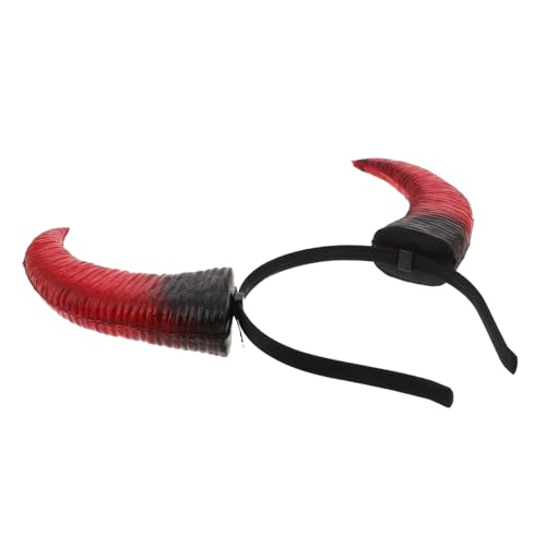CAXUSD Gothic Teufelshörner Haarreif Verstellbar Wiederverwendbar Halloween Kostüm Accessoire für Karneval Cosplay Erwachsene von CAXUSD