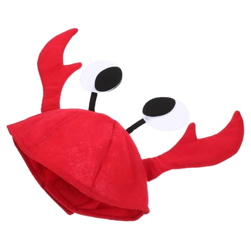 CAXUSD Lustige Krabbenmütze Rote Mützen Tierhut Partyhut Cosplay Krabbenhut Verstellbare Größe CAXUSD Lustige Krabbenmütze Rote Mützen Tierhut Partyhut Cosplay Krabbenhut Verstellbare Größe von CAXUSD