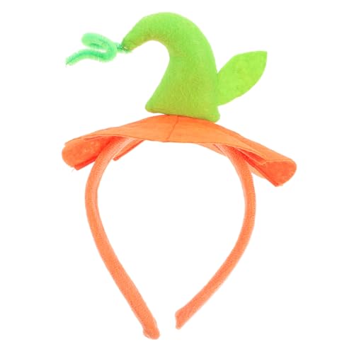 CAXUSD Halloween Kürbis Stirnband aus Robustem Vliesstoff Dehnbar und Bequem Dekoratives Halloween Party Haarband für Damen und Mädchen Attraktives Cosplay Accessoire für Festlichkeiten von CAXUSD