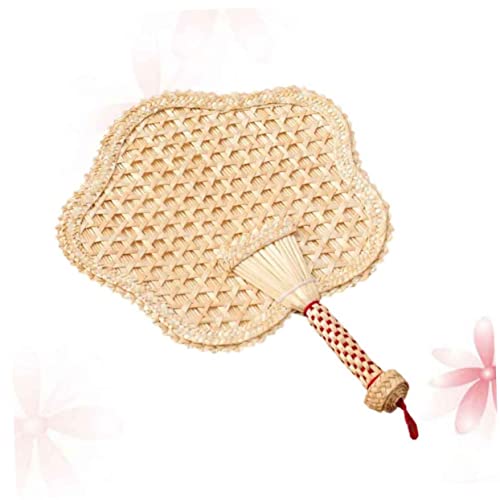 CAXUSD Handgefertigter Gestrickter Fächer aus Schilfrohrblatt Tragbarer Handlicher Sommerlüfter Fünfzackige Form Natürliche Dekoration Leicht und Robust für Strand und Party CAXUSD Handgefertigter Gestrickter Fächer aus Schilfrohrblatt Tragbarer Handlicher Sommerlüfter Fünfzackige Form Natürliche Dekoration Leicht und Robust für Strand und Party von CAXUSD