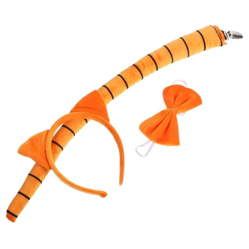 CAXUSD Katzenohren Stirnband und Verstellbarer Katzenschwanz Set Weiches Hautfreundliches Cosplay Zubehör für Mädchen Halloween Kostüm Party Bühne CAXUSD Katzenohren Stirnband und Verstellbarer Katzenschwanz Set Weiches Hautfreundliches Cosplay Zubehör für Mädchen Halloween Kostüm Party Bühne von CAXUSD