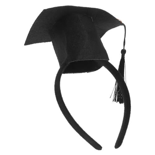 CAXUSD Kopfbedeckungen Für Die Abschlusssaison Abschluss-haarschmuck Abschlusskleid Verkleiden Abschlusskappe Mit Abschluss-kopfbedeckung Geschenk Für Die Dekor Stirnband Cosplay Vlies von CAXUSD