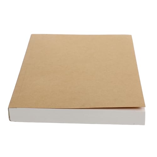 CAXUSD Luftzug Notizbuch Aus Normalpapier Leeres Buch Notizbuch Aus Dickem Papier Zeitschrift Mit Leeren Seiten Tagebuch Skizzenblock Zum Zeichnen Leerer Skizzenblock Pvc Hellbraun von CAXUSD