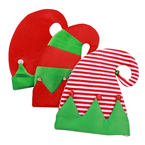CAXUSD 3 stücke Weihnachten Baum Ornamente von Hüte Vlies Headwears Entzückende Glocke Caps von CAXUSD
