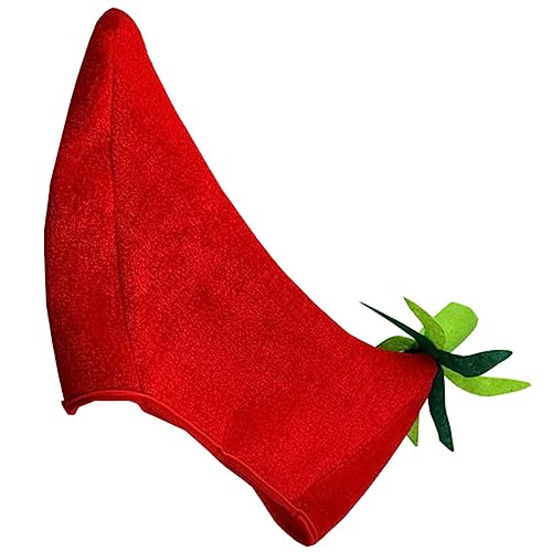 CAXUSD Chili Form Kopfbedeckung für Party Karneval Cosplay Karnevalshut Breite Krempe Hut CAXUSD Chili Form Kopfbedeckung für Party Karneval Cosplay Karnevalshut Breite Krempe Hut von CAXUSD