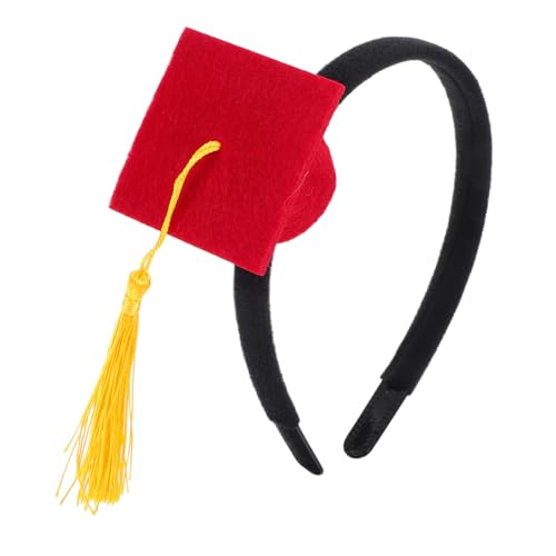 CAXUSD Kopfbedeckungen Dekorationen Mini Graduation Hut Für Bachelor Cap Foto Prop Haarband von CAXUSD