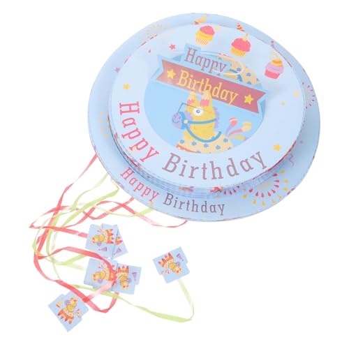 CAXUSD Mini-Pinata mit Zugschnur Party Gefälligkeiten Füllbonbons für Kinderpartys Füllstoffe Beute party decoration partydeko einschulung hängende Piñata Süßigkeiten-Pinata Papier von CAXUSD