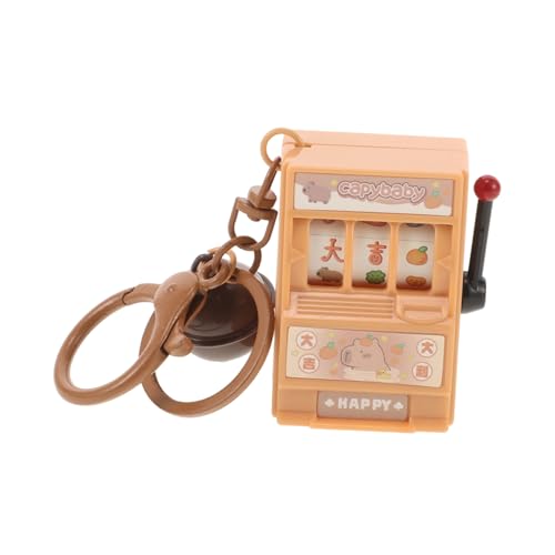 CAXUSD Mini Schlüsselanhänger Lustiger Glücksbringer mit Claw Machine Design für Kindergeburtstage und Abschlusspartys Tragbares Braun von CAXUSD