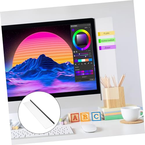 CAXUSD Monitor Memo Board Acryl Seitenhalter für Bildschirm Notizen Kompakte Nachrichtentafel für Pc Büro für Memo Pads Platzsparend Langlebig mit Abgerundeten Kanten CAXUSD Monitor Memo Board Acryl Seitenhalter für Bildschirm Notizen Kompakte Nachrichtentafel für Pc Büro für Memo Pads Platzsparend Langlebig mit Abgerundeten Kanten von CAXUSD