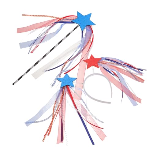 CAXUSD Patriotisches Haarband Independence Day Haarschmuck mit Fünfzackigem Stern Leichter Party Haarreifen Komfortabel und Langlebig für Feierlichkeiten und Familienzusammenkünfte von CAXUSD