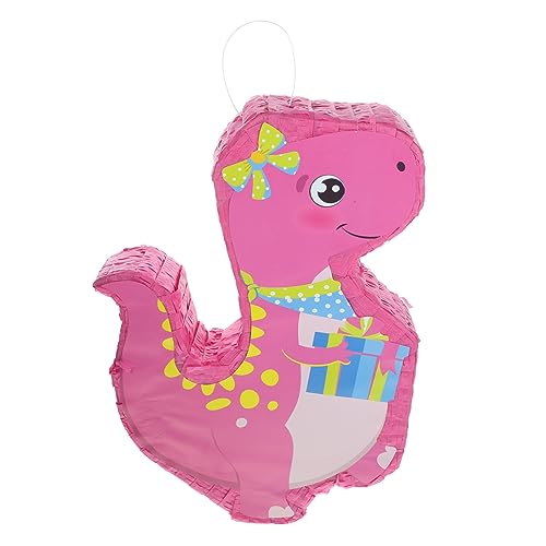 CAXUSD Piñata schmücken Dinosaurier-Geburtstagsfeierdekoration ausgestopft Aufkleber komfetti festlich die interessanten toys gefülltes Pinata- Brautdusche Pinata Papier Rosa von CAXUSD