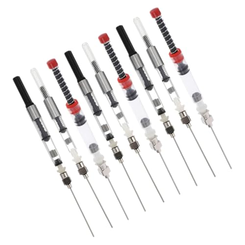 CAXUSD Platinum Converter Tintenfüller für nachfüllbare Füllfederhalter 9-teiliges Set für Stifte mit 3 4 mm bis 2 6 mm Durchmesser von CAXUSD
