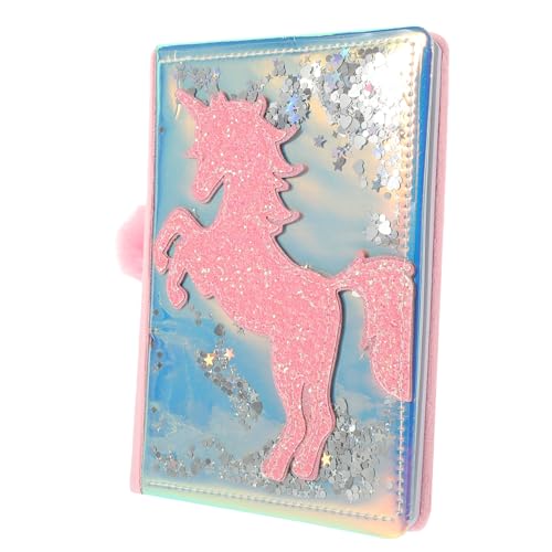 CAXUSD Plüsch Notizbuch Einhorn Kawaii Schreibbuch für Schüler Tragbares Kuscheltagebuch Niedliches Cartoon Tagebuch für Planung Ideensammlung Geschenkidee von CAXUSD