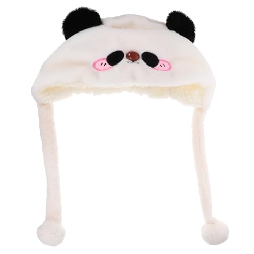 CAXUSD Cartoon-Hut Plüschmütze Partyhut Panda-Kopfbedeckung Tiermütze lustiger Hüte Kinderkleidung Kleider Hut-Dekor Panda-Hut Erwachsener Lei Feng-Kappe Requisiten Wintermütze von CAXUSD