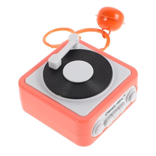 CAXUSD Retro Phonograph Schlüsselanhänger Mini Musikbox Anhänger Tragbar Leicht Für Taschen Rucksack Und Büro Charm Kreatives Design Multifunktionales von CAXUSD