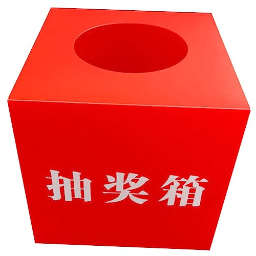 CAXUSD Rote Raffle Box Klappbar Robuste Lotteriebox für Firmenfeiern Party Spiele Aufbewahrungsbehälter Veranstaltungszubehör CAXUSD Rote Raffle Box Klappbar Robuste Lotteriebox für Firmenfeiern Party Spiele Aufbewahrungsbehälter Veranstaltungszubehör von CAXUSD