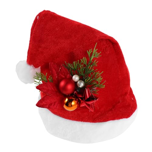 CAXUSD Rote Weihnachtsmütze für Erwachsene Weicher Warmer Santa Hut mit Weichem Plüsch Universalgröße für Damen und Herren Festlicher Hut für Weihnachtsfeiern und Winterdekoration CAXUSD Rote Weihnachtsmütze für Erwachsene Weicher Warmer Santa Hut mit Weichem Plüsch Universalgröße für Damen und Herren Festlicher Hut für Weihnachtsfeiern und Winterdekoration von CAXUSD