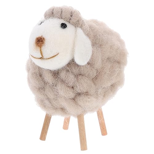 CAXUSD Schaffigur Aus Filz Weihnachtsdeko Kleine Ornamente Für Schreibtisch Zimmer Mini-Schaf Dekoration Haltbares Material CAXUSD Schaffigur Aus Filz Weihnachtsdeko Kleine Ornamente Für Schreibtisch Zimmer Mini-Schaf Dekoration Haltbares Material von CAXUSD