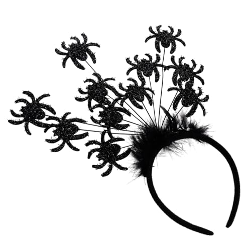 CAXUSD Spinnen Haarschmuck für Halloween Kreatives Stirnband mit Schwarzer Spinne für Karneval Cosplay und Partys Leicht und Bequem zu Tragen CAXUSD Spinnen Haarschmuck für Halloween Kreatives Stirnband mit Schwarzer Spinne für Karneval Cosplay und Partys Leicht und Bequem zu Tragen von CAXUSD