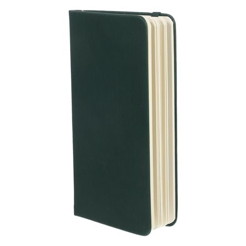 CAXUSD Taschentagebuch Kleines Notizbuch kleines Taschenheft Taschennotizbuch kleiner Notizblock Reading Journal Mini Mini-Taschen-Notizblockhalter notizbuch Papier Dark Green von CAXUSD