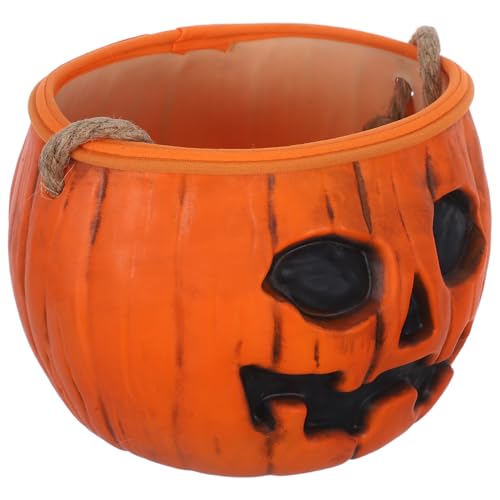 CAXUSD Tragbarer Handheld Kürbis Korb für Halloween Feiern und Multiuse Design mit Flexiblem von CAXUSD