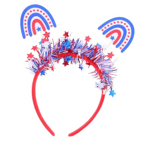 CAXUSD Unabhängigkeitstag Stirnband Patriotische Haaraccessoires Damen Hair Accessoire Patriotische Dekorationen unabhängigkeitstag thematisches Party Haarband US-Stirnband von CAXUSD