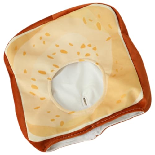CAXUSD Verstellbarer Toastbrot Hut aus Weichem Plüsch Gemütliche Partykappe für Jungen und Mädchen Lustiges Kostümzubehör für Halloween und Geburtstagspartys von CAXUSD