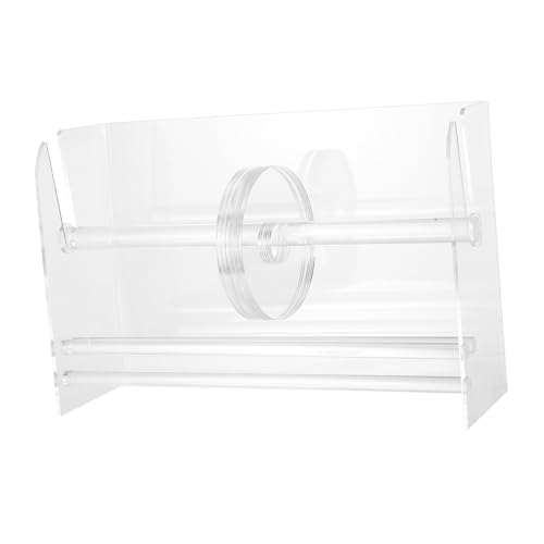 CAXUSD Verstellbarer transparenter Aufkleberrollenhalter Fächer Sticker Roll Organizer Transparent Label Spender Stand für Büro Schreibtisch Desktop CAXUSD Verstellbarer transparenter Aufkleberrollenhalter Fächer Sticker Roll Organizer Transparent Label Spender Stand für Büro Schreibtisch Desktop von CAXUSD