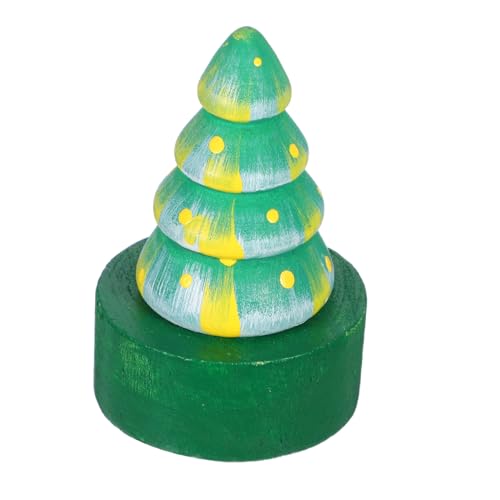 CAXUSD Weihnachtlicher Holz-Bleistiftanspitzer Weihnachtsbaumform Kindgerechter Manueller Bleistiftanspitzer Spielerisches Design für Schule Büro Party Festliche Weihnachtsdekoration von CAXUSD