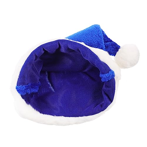 CAXUSD Weihnachtsmütze Santa Hut Weihnachtshut Für Plüsch Blue von CAXUSD